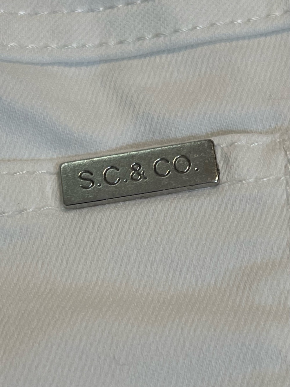 S.C. & Co. White Denim Skort - Picture 7 of 16